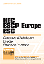 Admission directe en cycle Master HEC, ESSEC, ESCP Europe, EM Lyon, EDHEC