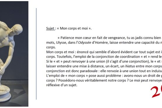 Meilleure copie « Le corps »