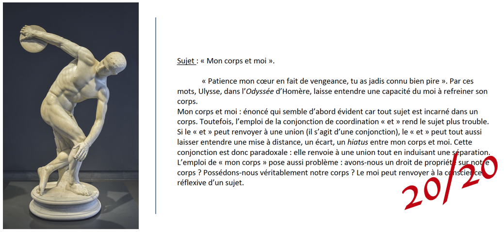 Meilleure copie « Le corps »
