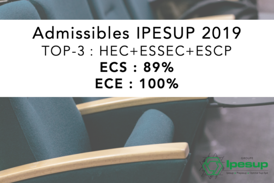 Excellents résultats d’admissibilité 2019 en Prépa HEC