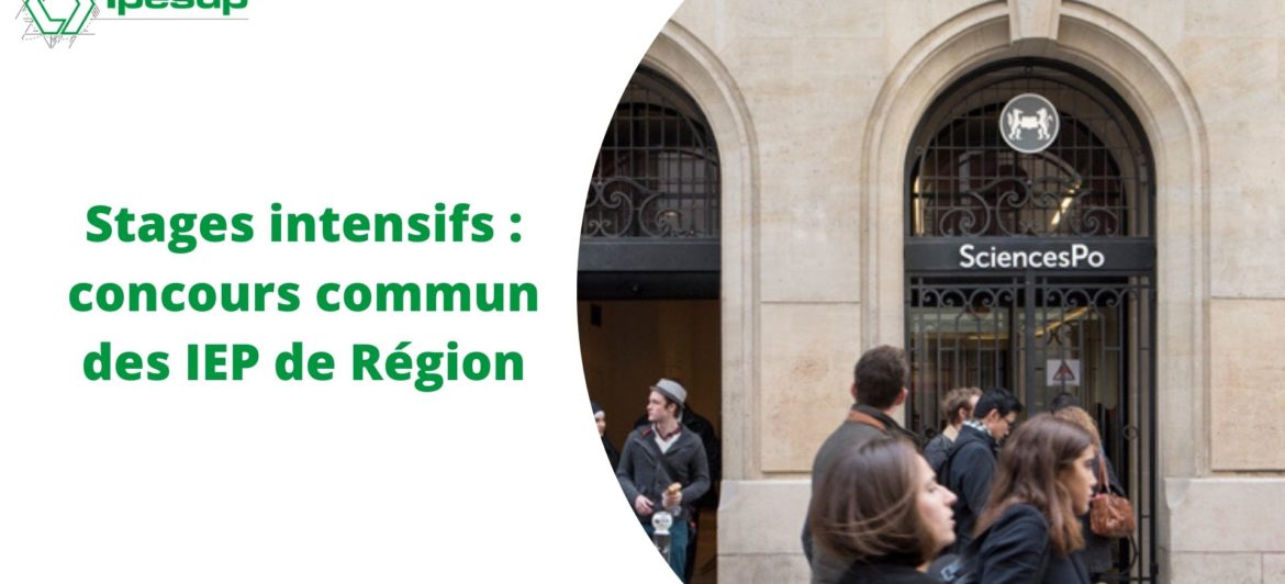Stages intensifs : concours commun des IEP de Région
