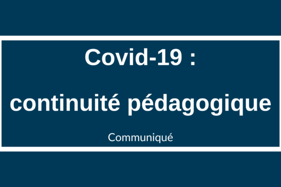 Covid-19 : continuité pédagogique