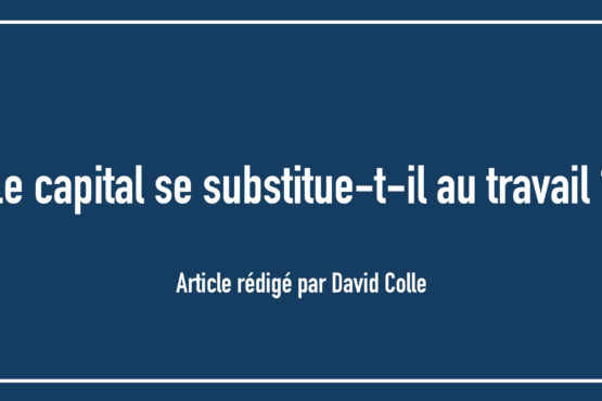 Le capital se substitue-t-il au travail ?
