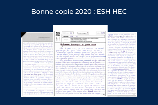 Bonne copie 2020 : ESH HEC