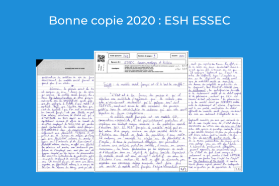 Bonne copie 2020 : ESH ESSEC