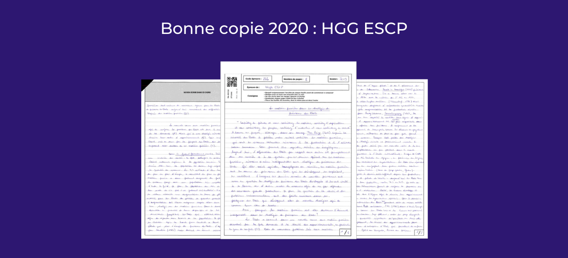 Bonne copie 2020 : Géopolitique ESCP