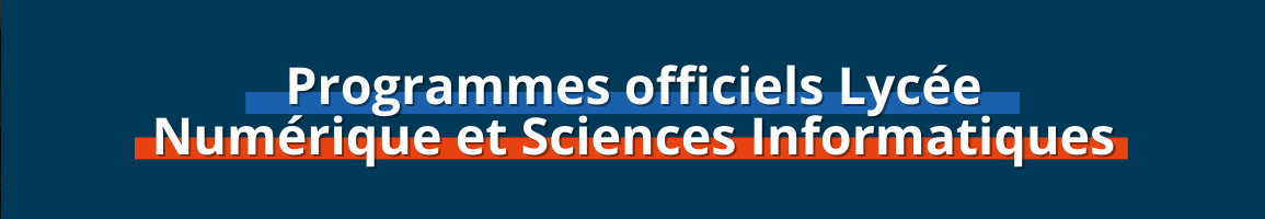 Programmes lycée_2021_Numérique et Sciences Informatiques