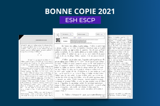 Bonne copie 2021 : ESH ESCP