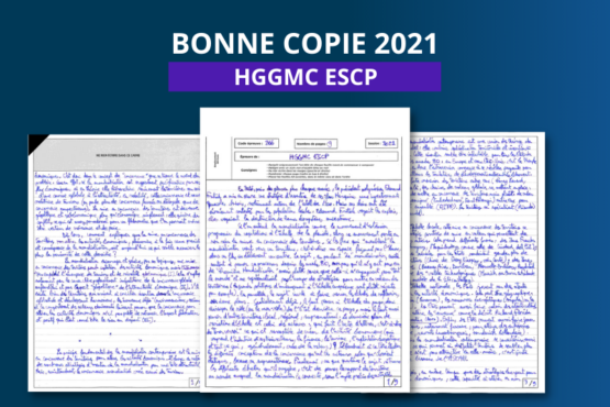 Bonne copie 2021 : HGGMC ESCP