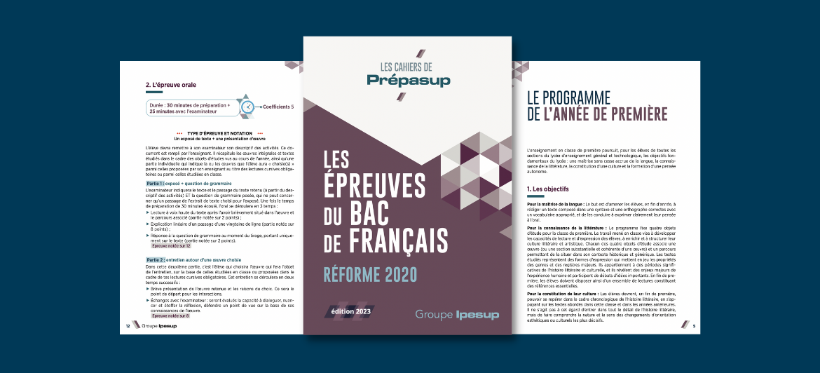 Le cahier des épreuves du Bac de Français
