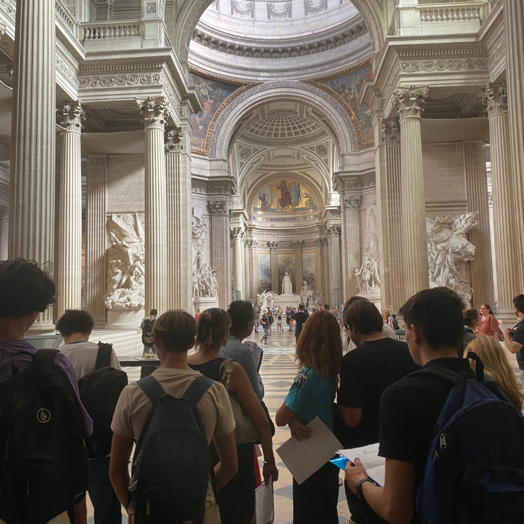 Le Lycée Ipesup en visite au Panthéon