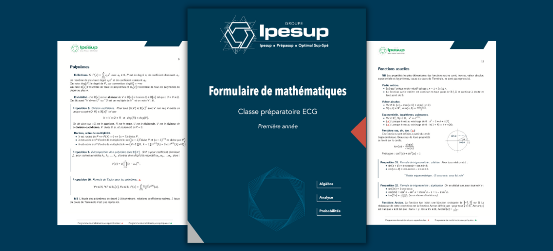 Formulaire Mathématiques ECG1