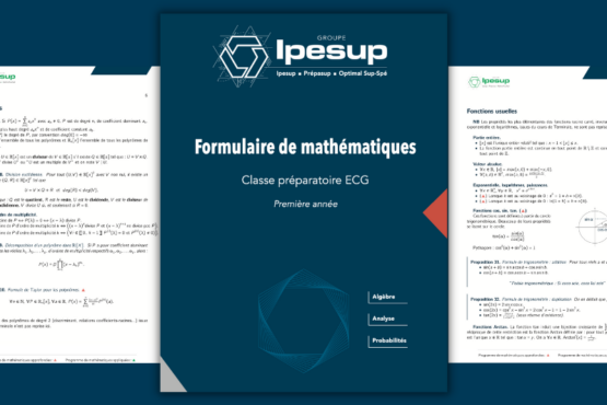 Formulaire Mathématiques ECG1