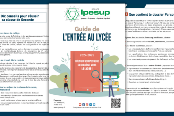 Guide de l’entrée au lycée 2024/2025