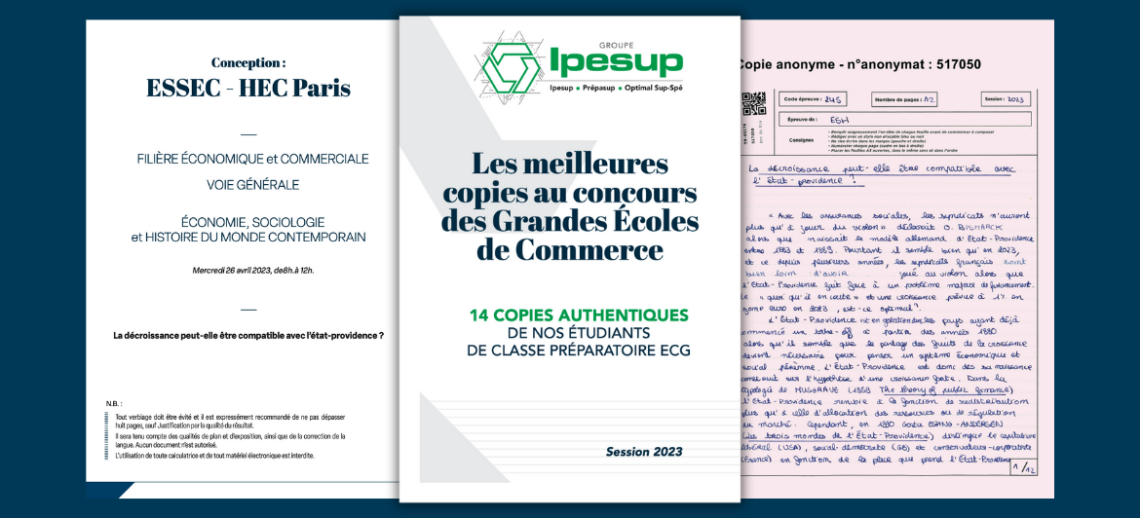 Les meilleures copies du concours des Grandes Écoles de Commerce 2023