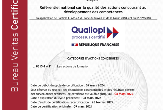 La prépa d’IPESUP au DSCG certifiée Qualiopi pour 2024-2027