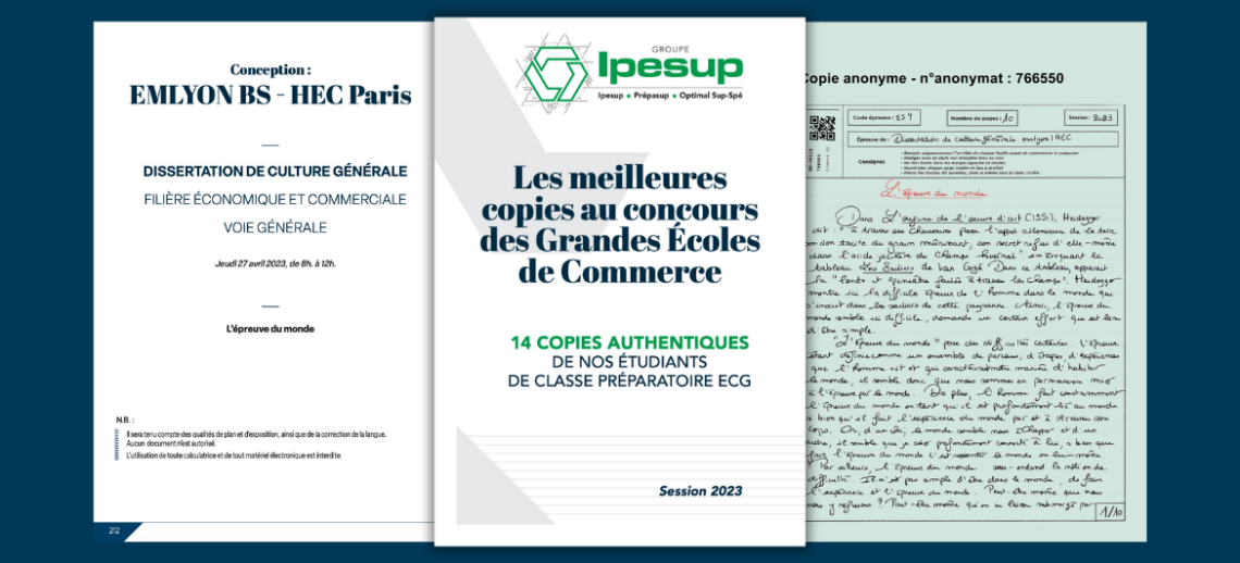 Les meilleures copies de Culture Générale et de Synthèse de Textes du concours d...
