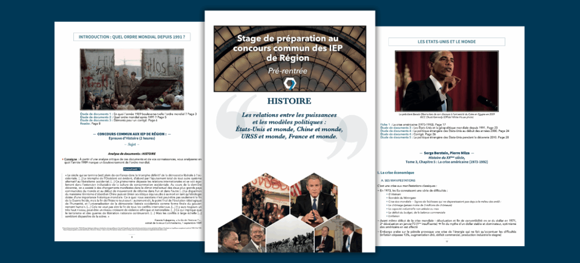 Concours commun des IEP de Région : téléchargez le fascicule d’Histoire