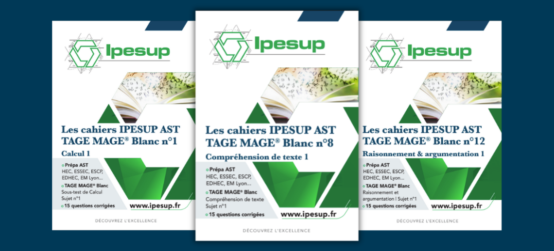 Les Cahiers Ipesup AST - TAGE MAGE Blancs