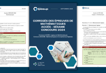 Corrigés des concours SESAME – ACCÈS 2024 – Épreuves de Mathématiques