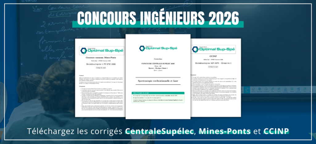 Corrigés Concours Ingénieurs 2026