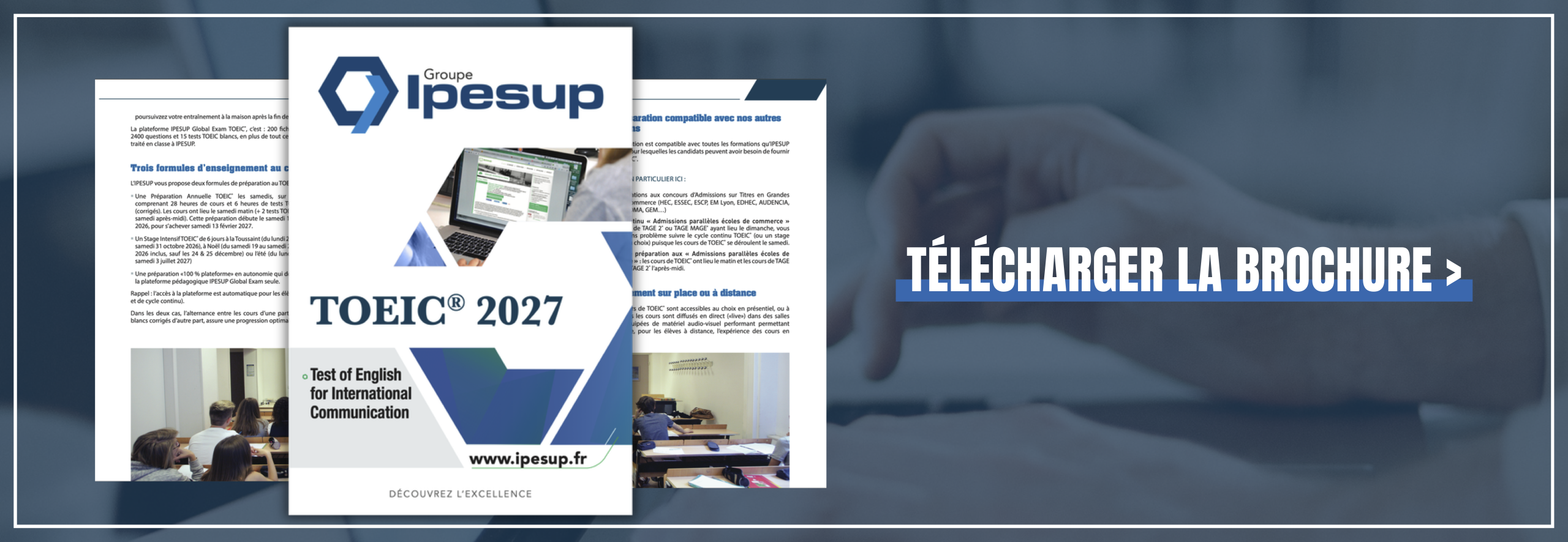 Nouveau bandeau site TOEIC
