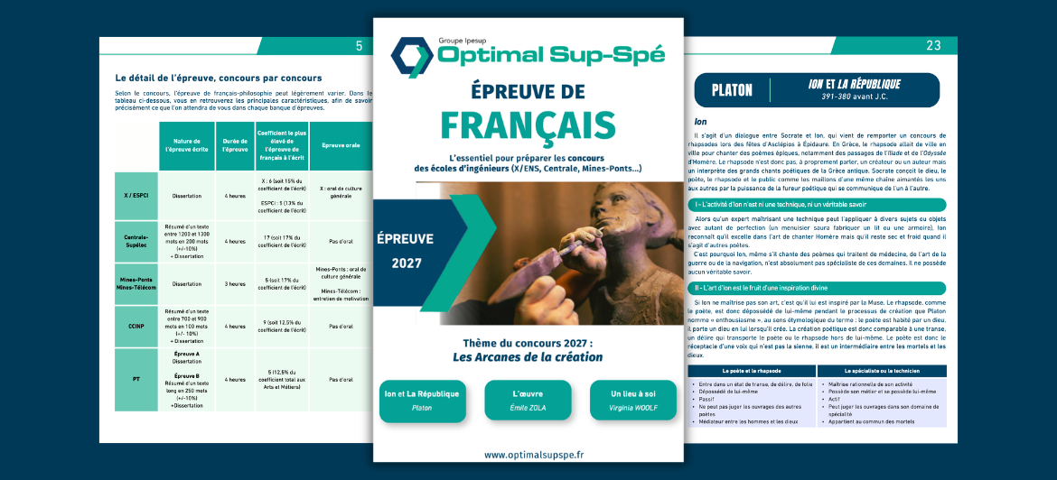 Livret de Français : Concours Prépa Scientifique 2027