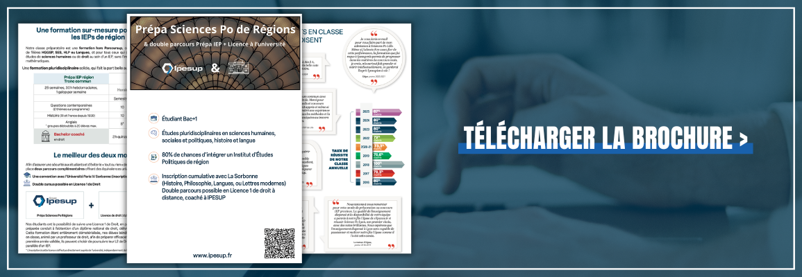 Brochure IEP de Région Ipesup 2026-2027