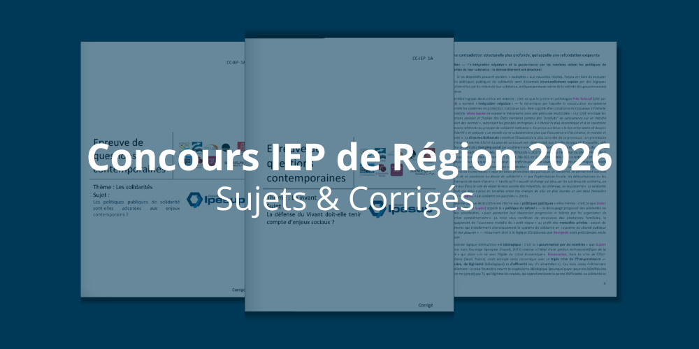 Slider IEP de Région corrigés 2026